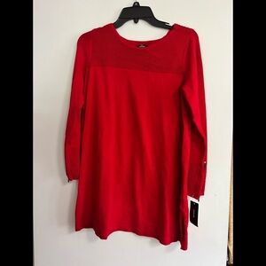 Red new‎ NWT S SMALL Alfani Red tunic sweater